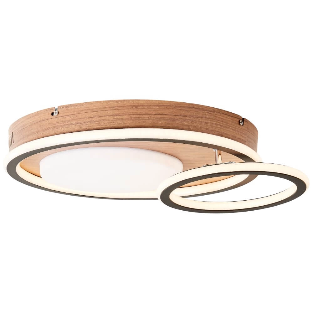 Round wooden ceiling lamp Karney Brilliant 4004353409646