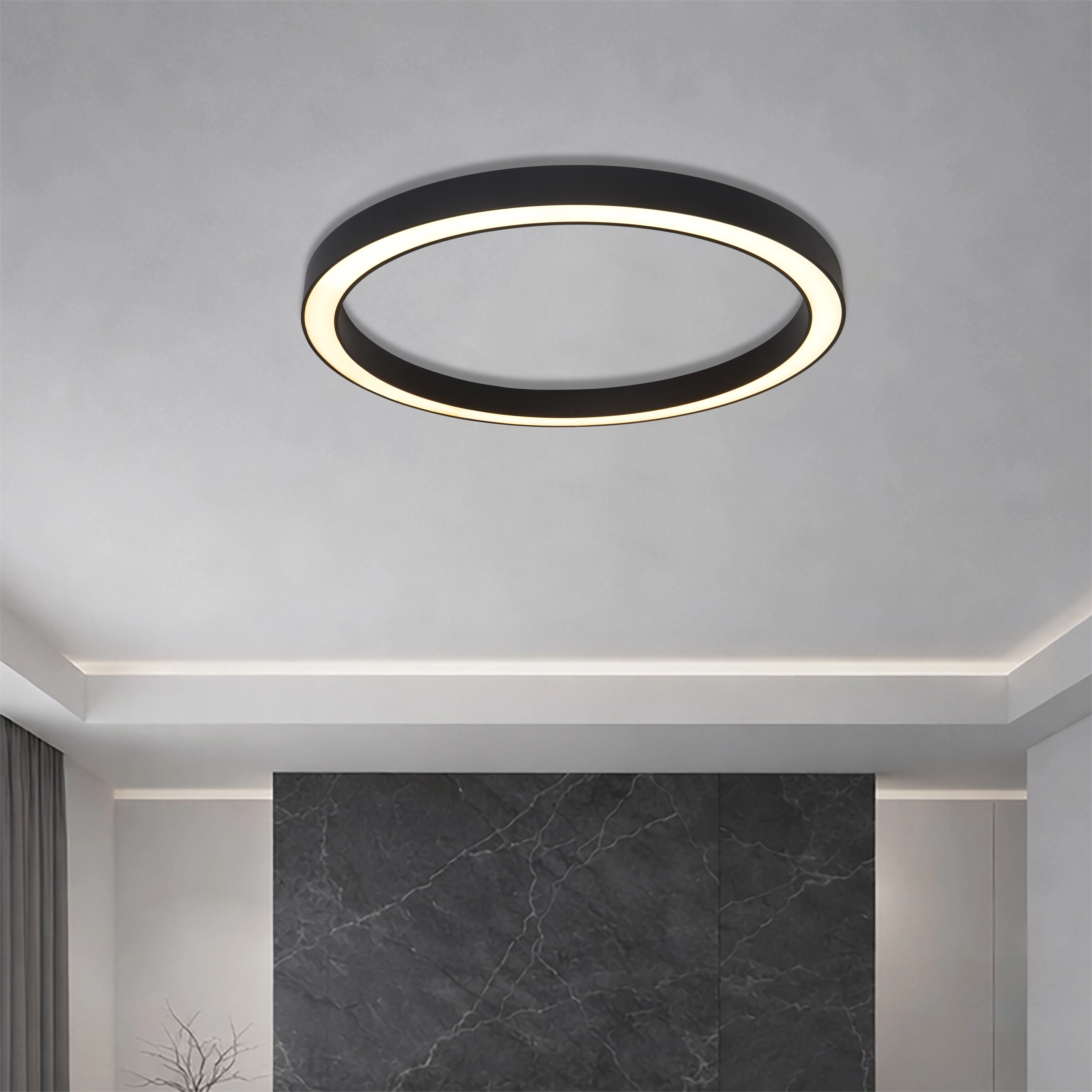 Design ceiling lamp Hey-lo black Ø 90cm Lyora 5053423315188