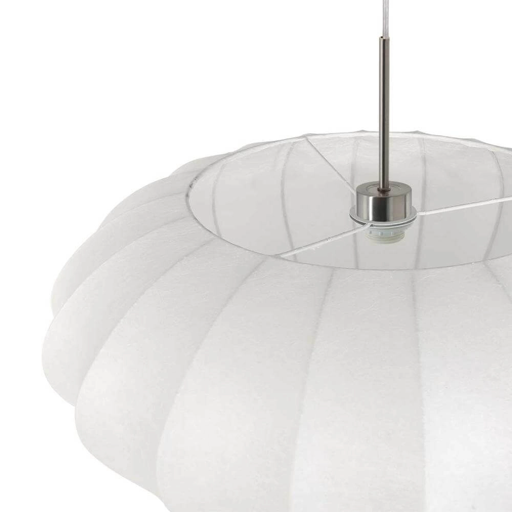 Pendant lamp Sparkled Light metal with white shade Steinhauer 8712746173130