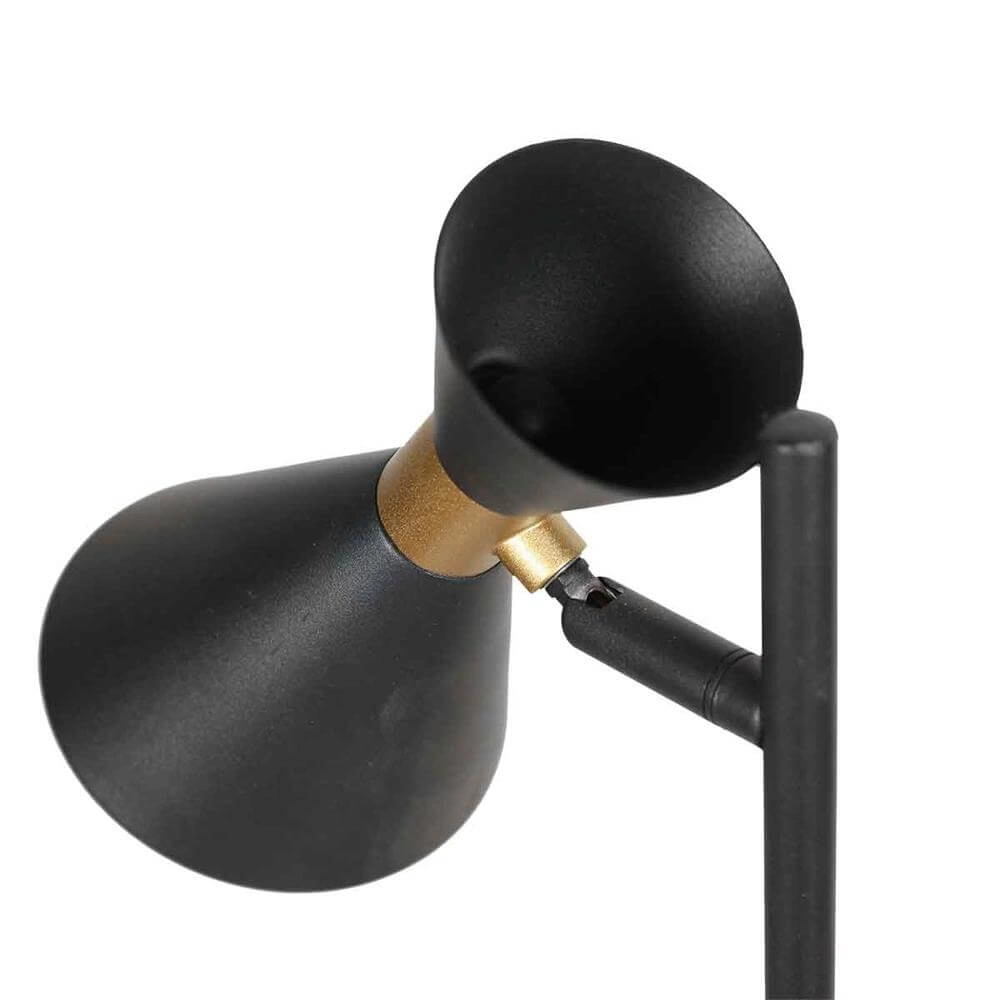 Design table lamp Preto black with gold Steinhauer 8712746176308