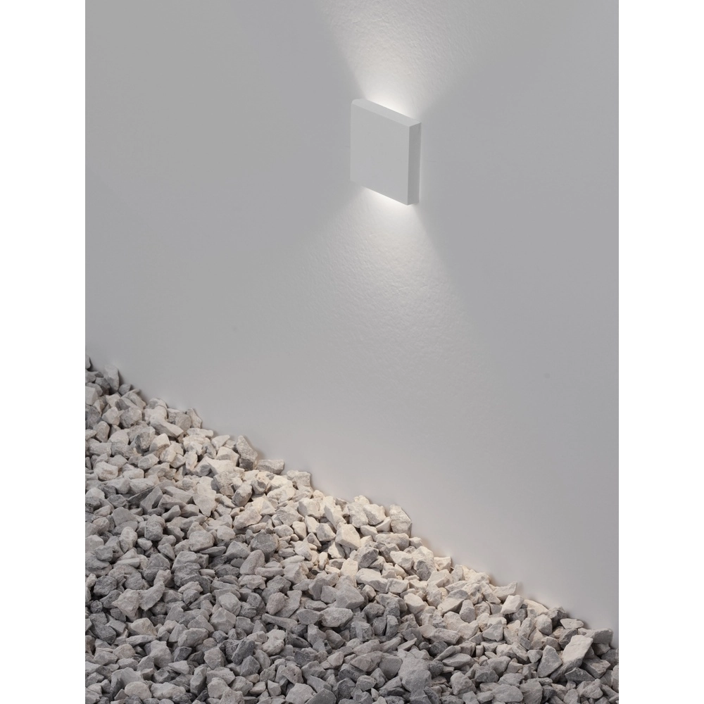 Square recessed light Iko White Double