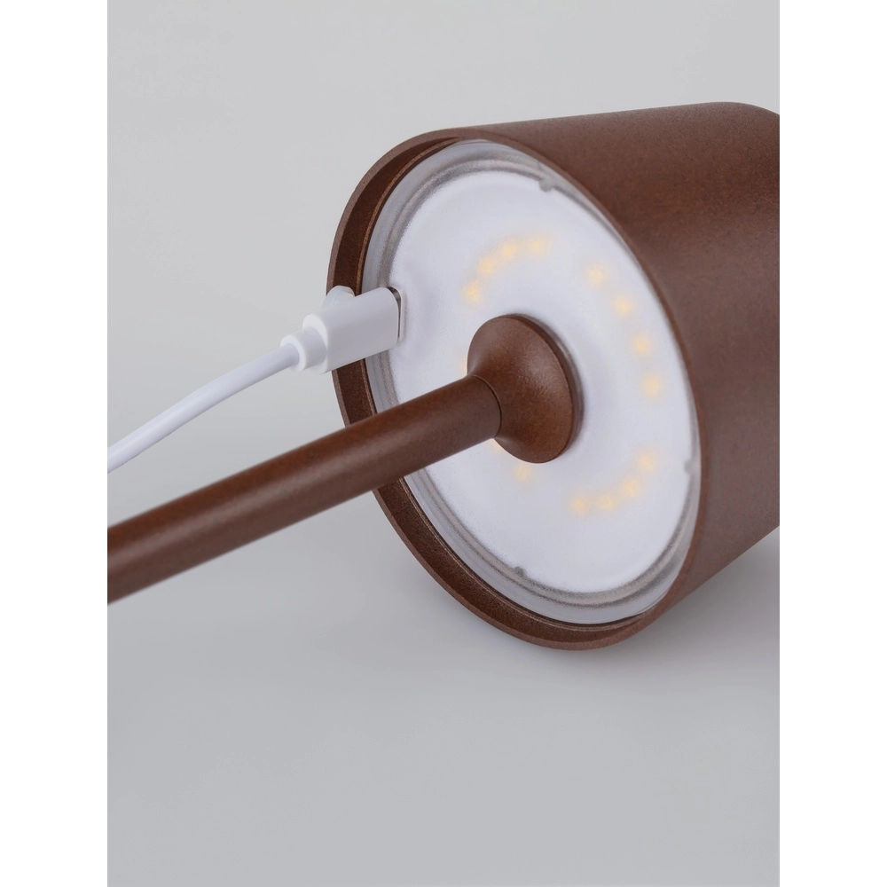 Rechargeable table lamp Deck Rusty brown Lyora 5212017449245