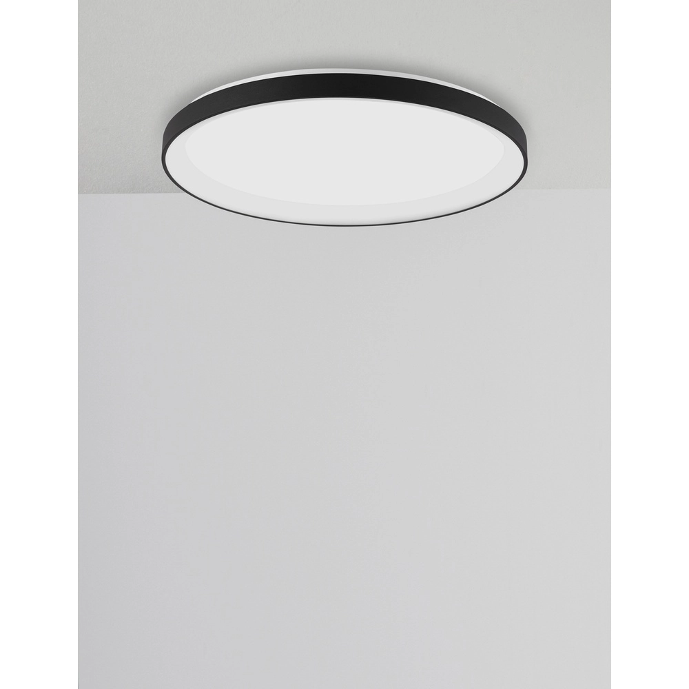 Design ceiling light Pertino Ø 38cm black Lyora 5212017445971