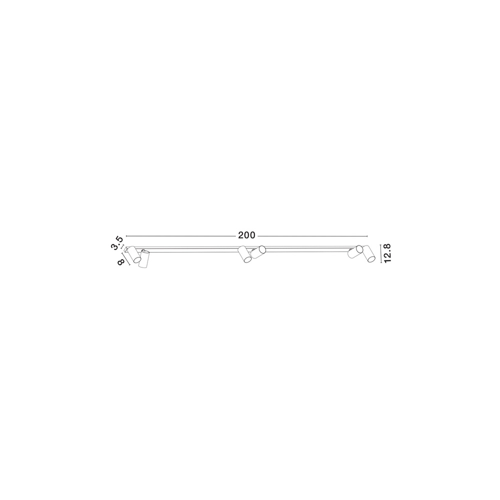 6-light ceiling lamp Oso white Lyora 5212017465115