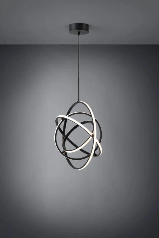 Black hanging lamp Retornio Ø 58cm Stars of Light 9002759398934