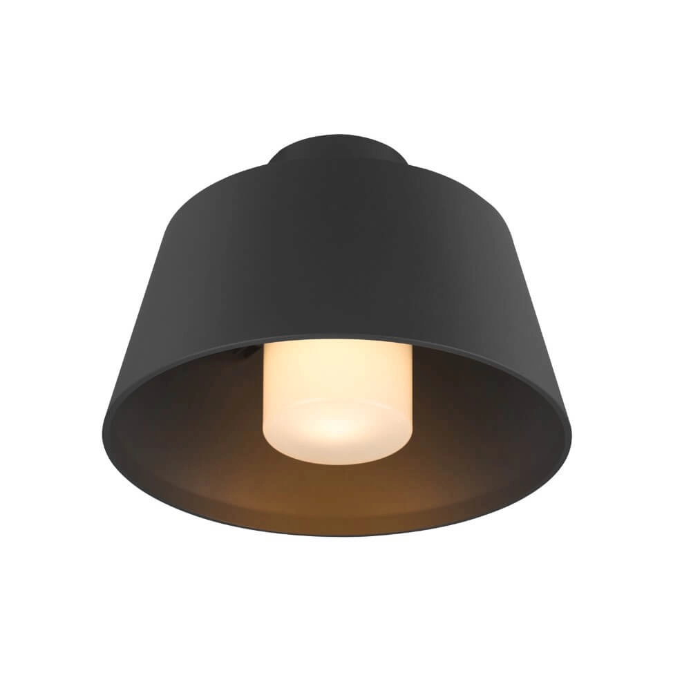 Porch ceiling lamp Photoni black - Ø 25cm