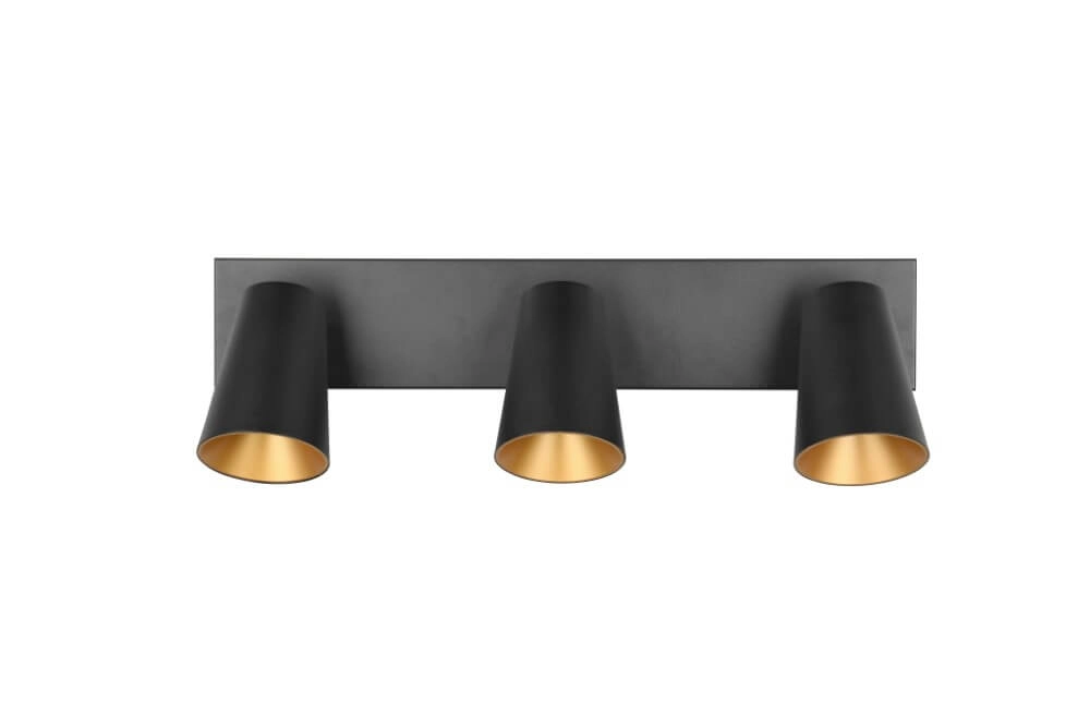 3-light surface-mounted spotlight Sharp black Trio 4017807613087
