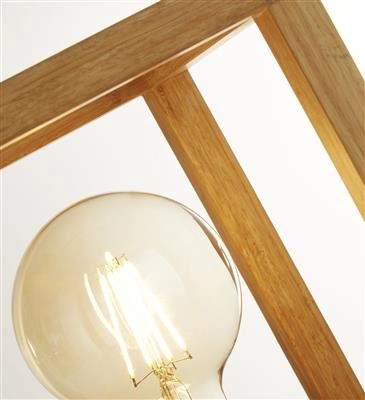 Table lamp wood Square Searchlight 5053423190402