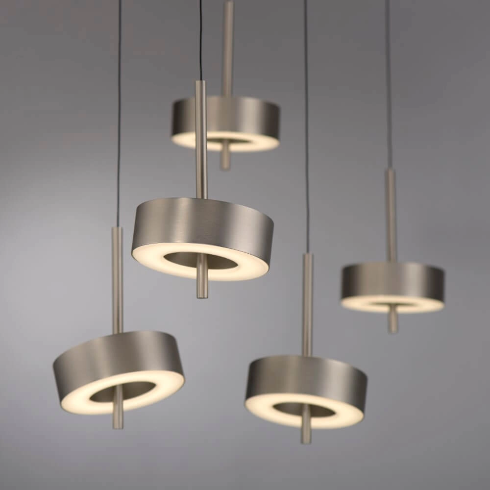 5-light pendant lamp Q-Rotate Aluminum Modern Paul Neuhaus 4012248383186