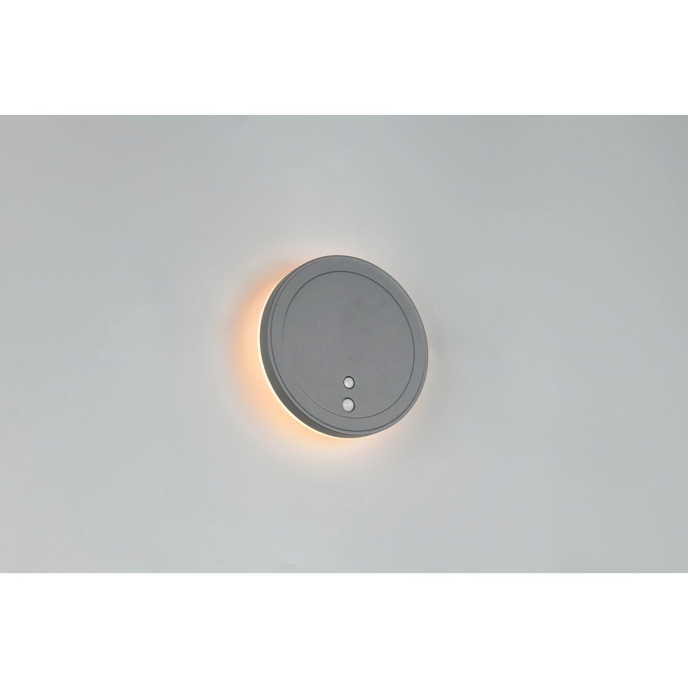 Design wall lamp Fortaleza round anthracite Trio 4017807647907