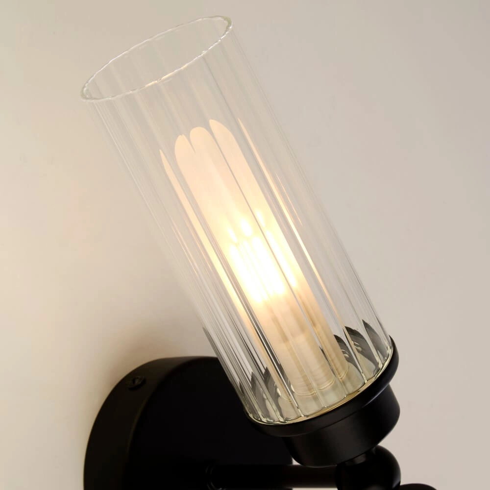 2-light wall lamp Imperial black Searchlight 5053423271965
