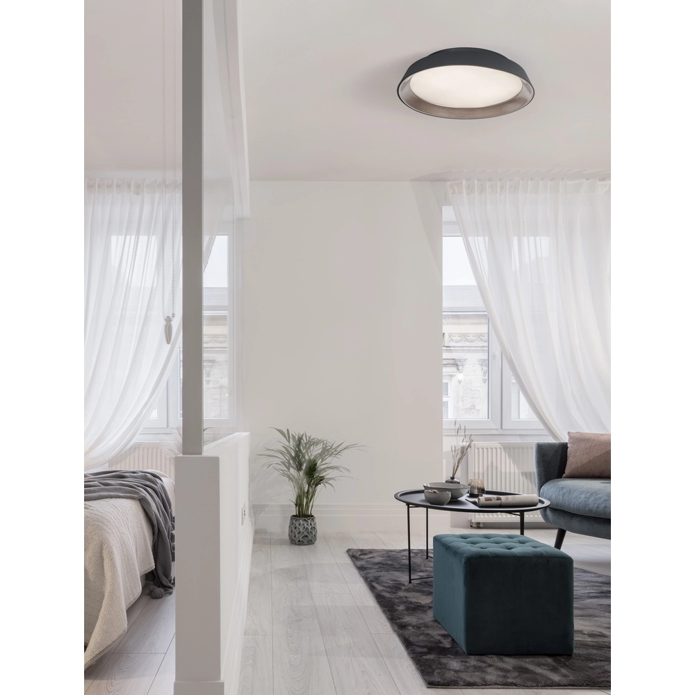 Ceiling lamp Vela black Ø 45cm