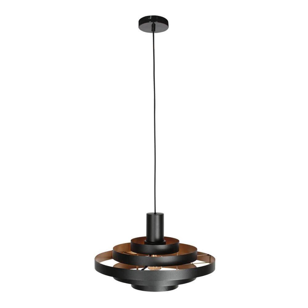 Design pendant lamp Halo Cirque black Ø 50cm Steinhauer 8712746178333