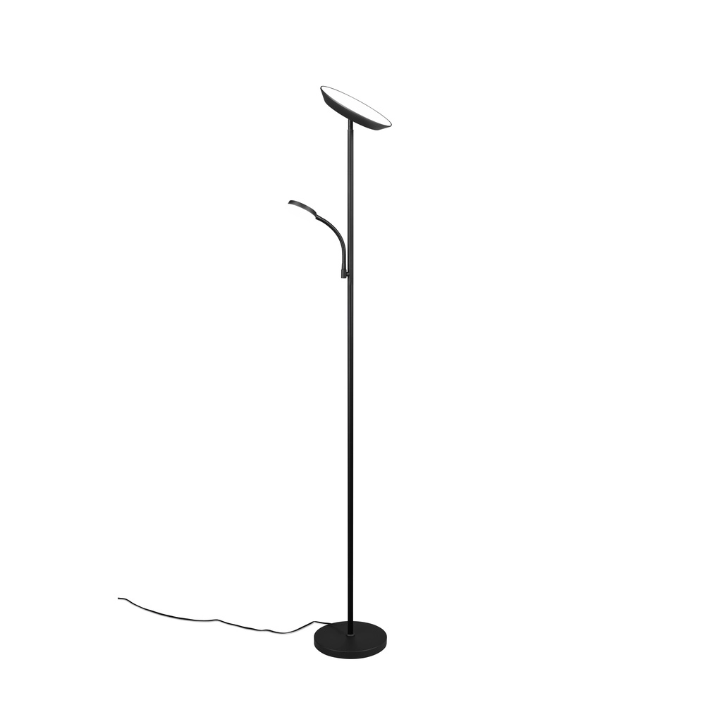 Floor lamp Specter black with reading lamp Trio 4017807612288