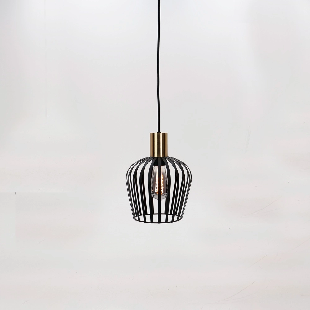 Pendant lamp Empoli black with gold - Ø 20cm Eglo 9008606299881