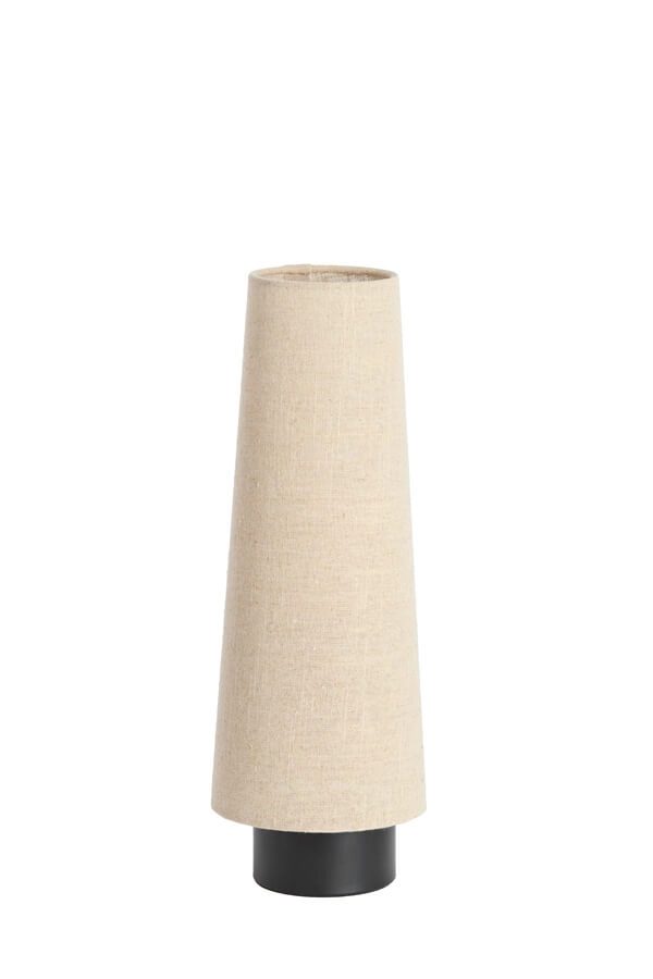 Cream table lamp Howie with black Ø 15cm Light & Living 8717807759353