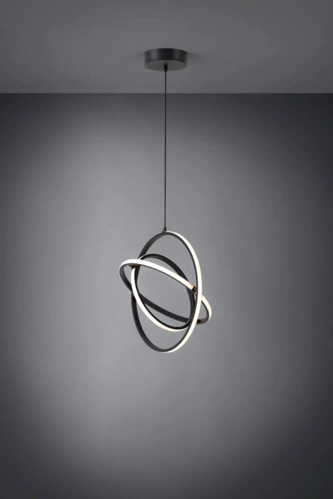 Black hanging lamp Retornio Ø 50cm Stars of Light 9002759398927