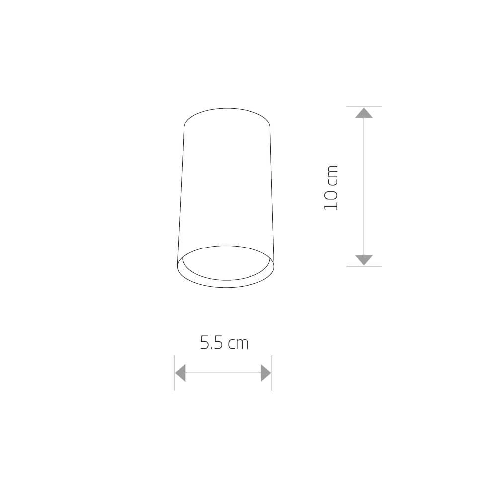 Gold surface-mounted spotlight Eye Lyora 5903139891196