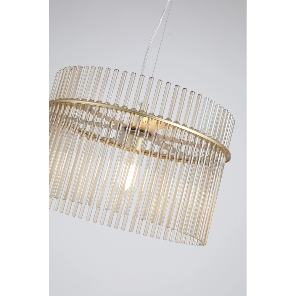 Pendant lamp Swizzle Ø 40cm gold Searchlight 5053423305608