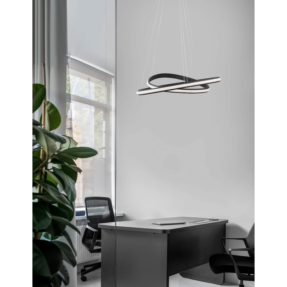 Design pendant lamp Aries black Ø 59cm Lyora 5212017419835