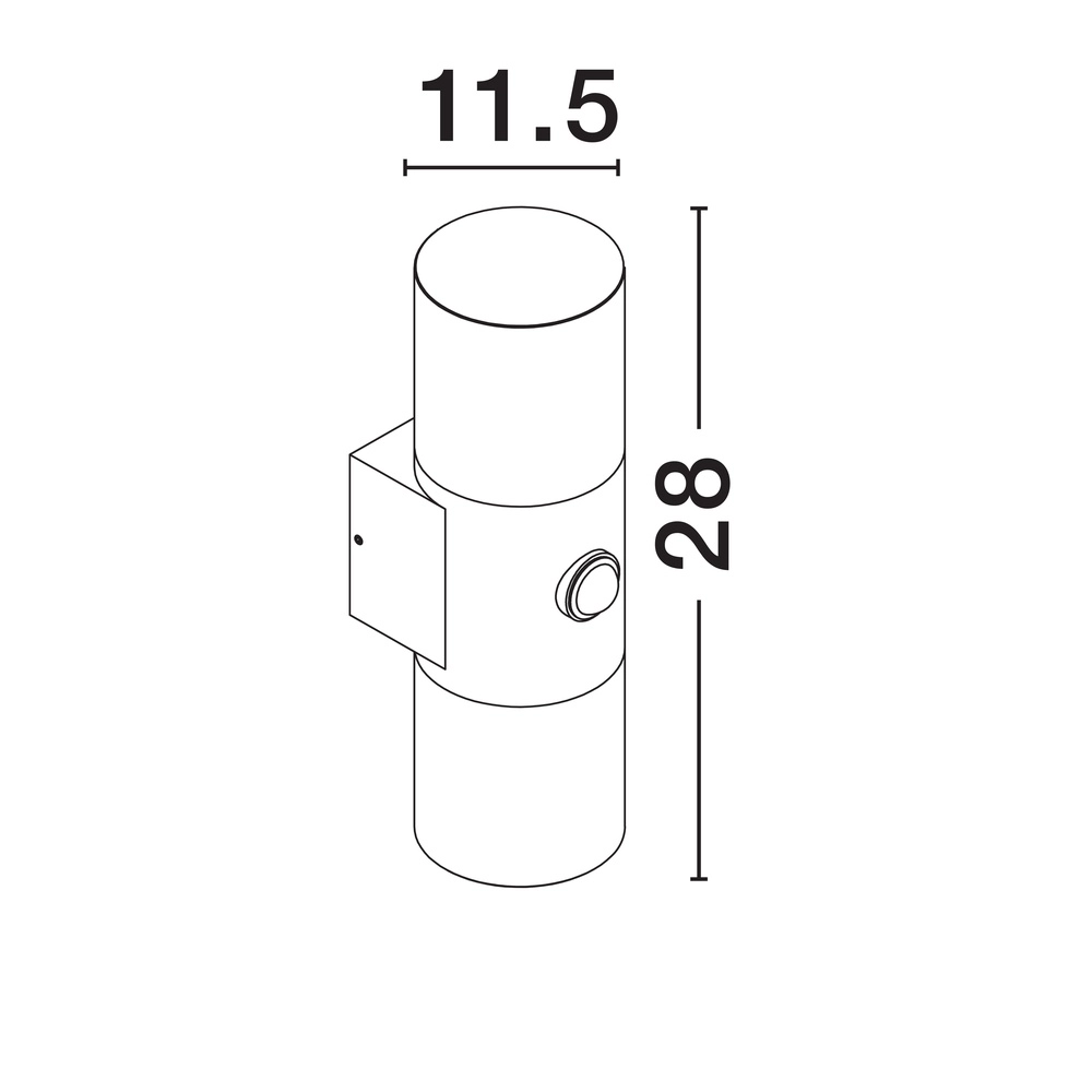 Design wall lamp Paul Black with sensor Lyora 5212017448255