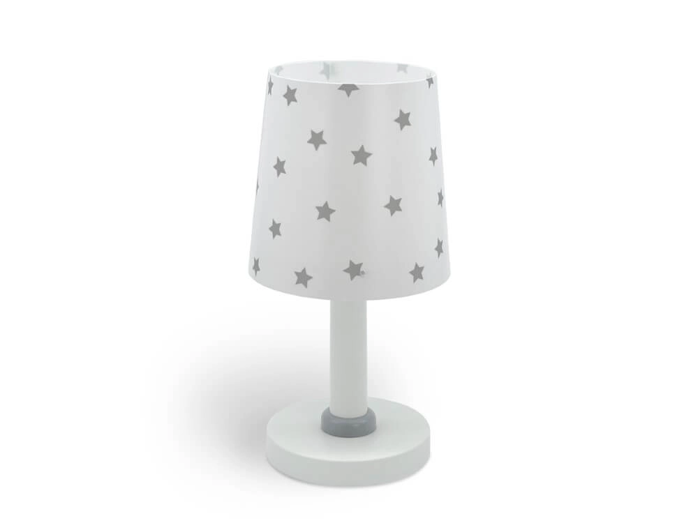 Children's room table lamp Star Light soft gray