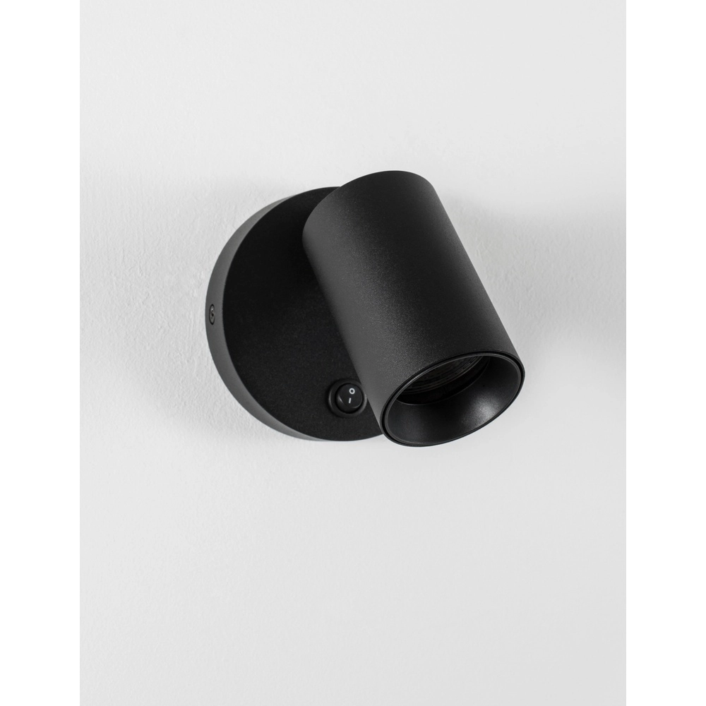 Wall spotlight Net Round Black Lyora 5212017422927
