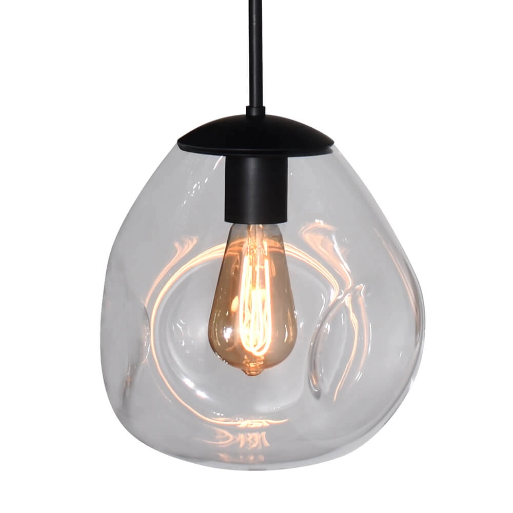 Glass hanging lamp Lava 3x clear glass Ø 24cm Masterlight 8718121286068