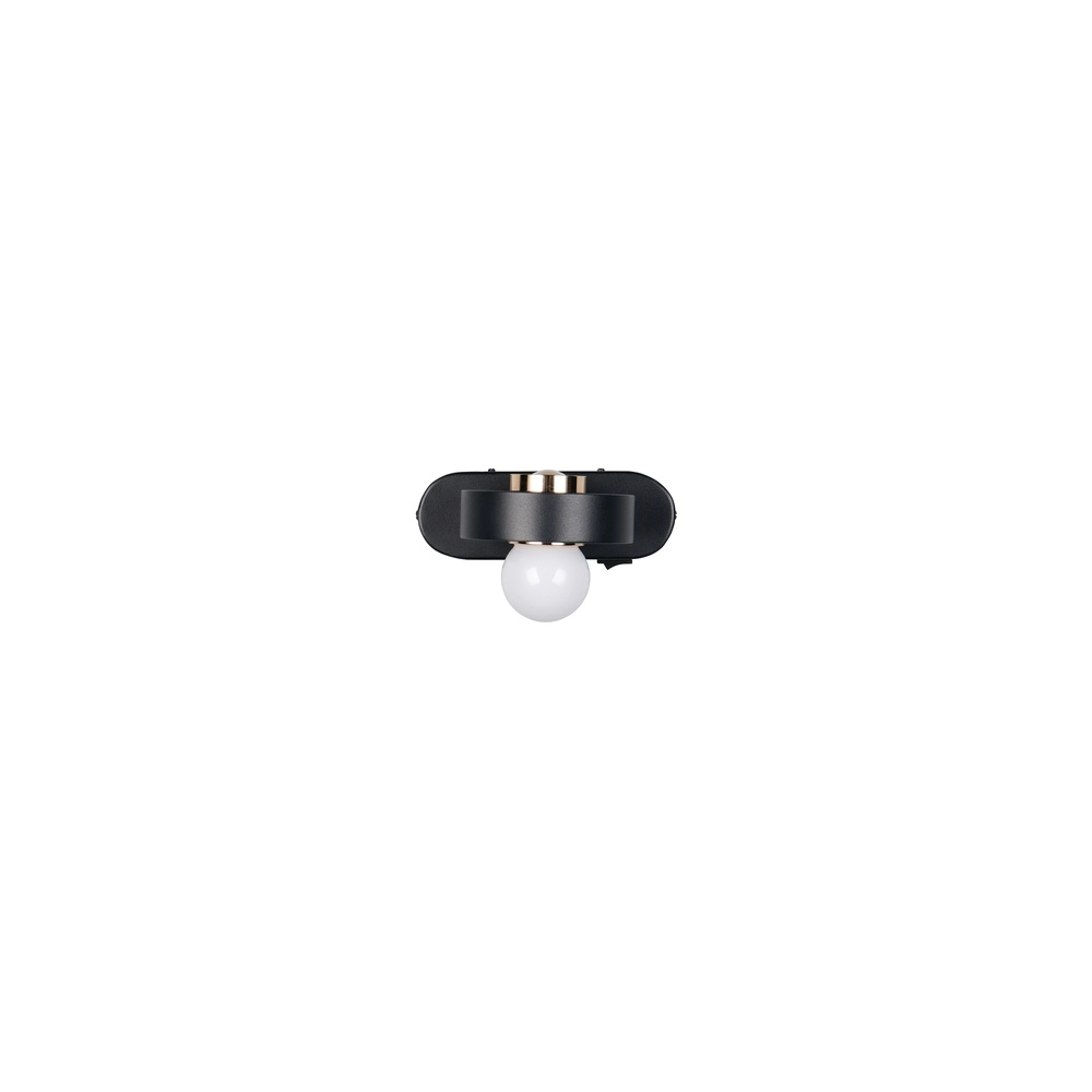 Wall lamp Arpino black 15cm Trio 4017807683639