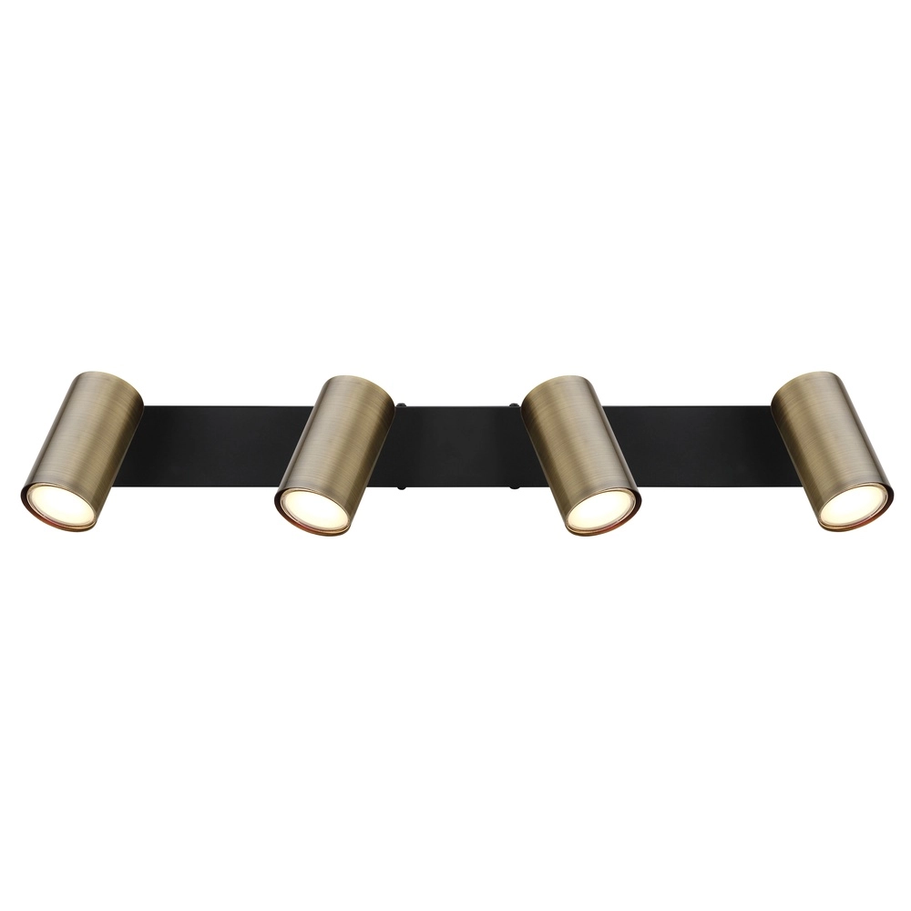 Ceiling lamp 4-lights Robby black with bronze Globo 9007371430994