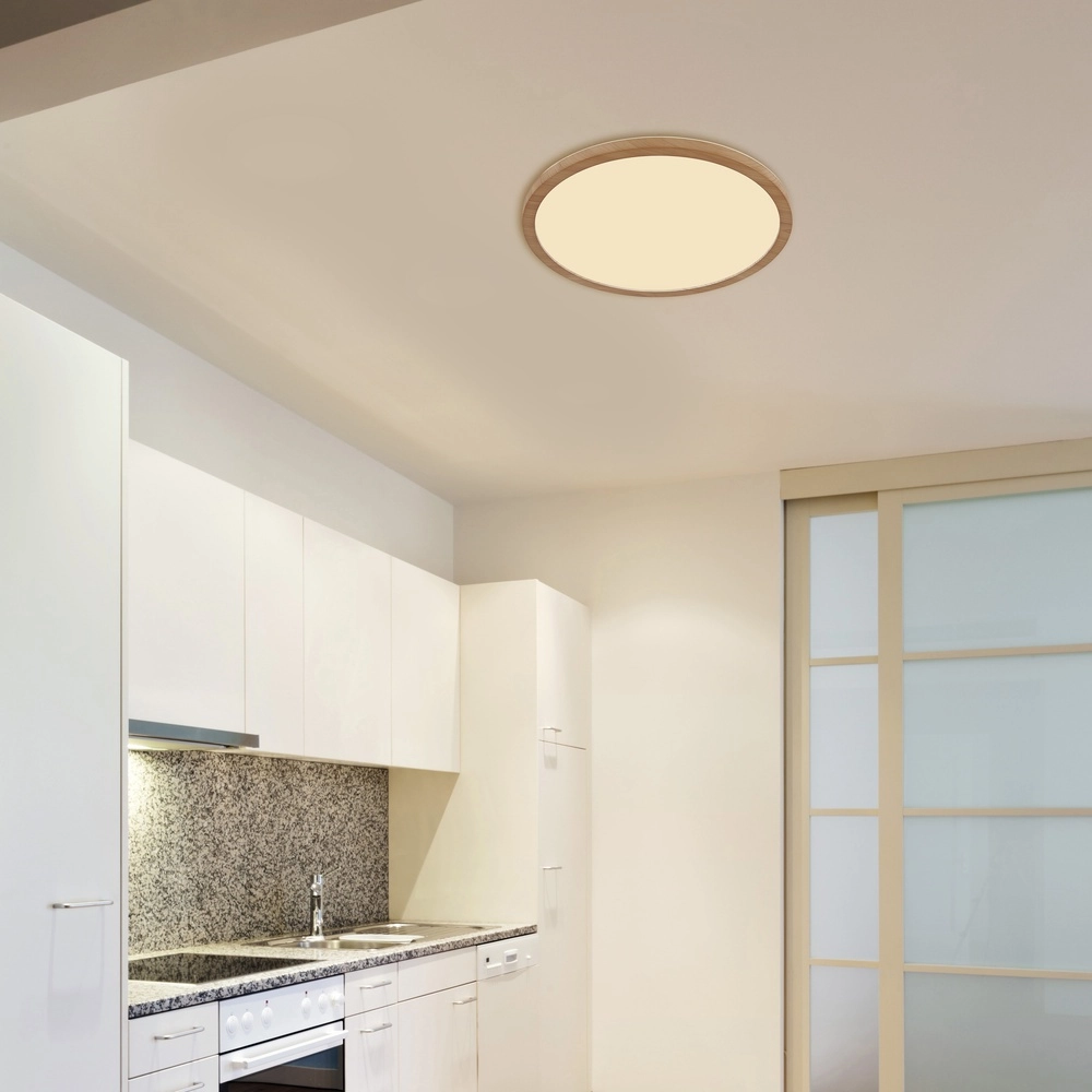 Ceiling light Sapana Ø 42cm wood Globo 9007371454426