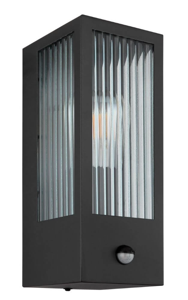 Wall lamp Gundula with sensor ribbed glass Globo 9007371441136