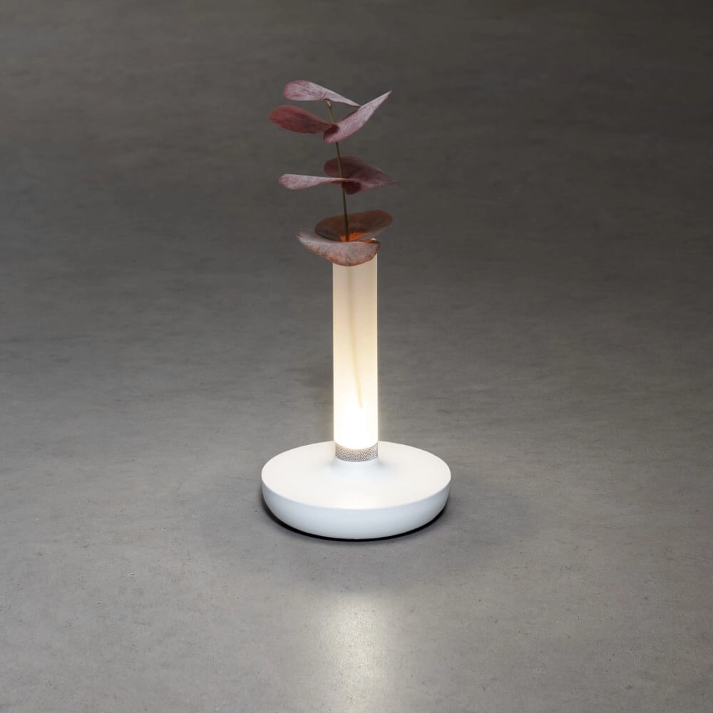 Rechargeable table lamp Biarritz white KonstSmide 7318308272535