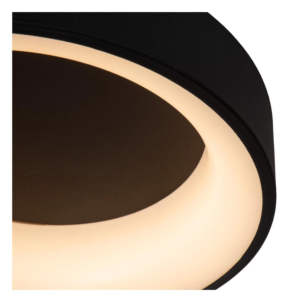Ceiling lamp Mirage Ø 38cm black Lucide 5411212361202