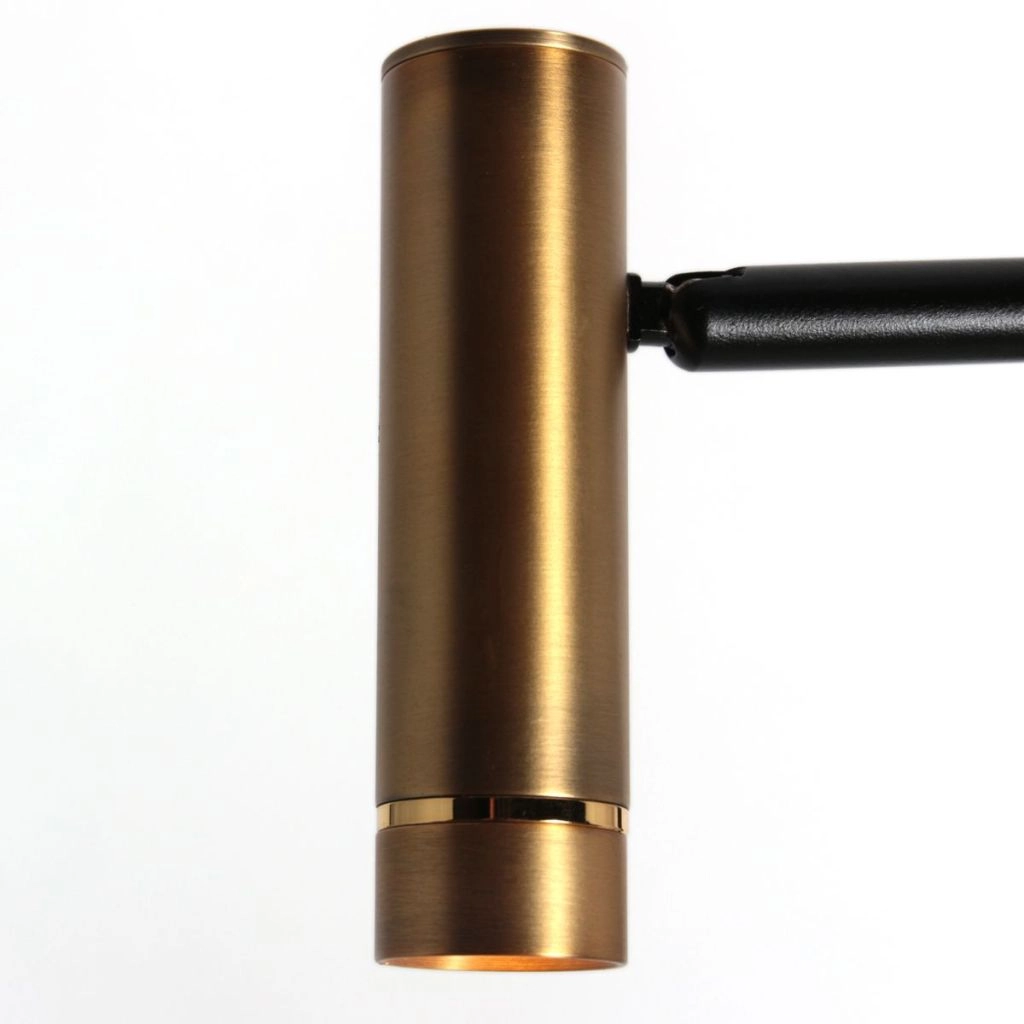 Floor lamp 2-lights Lumo black with gold Steinhauer 8712746184662