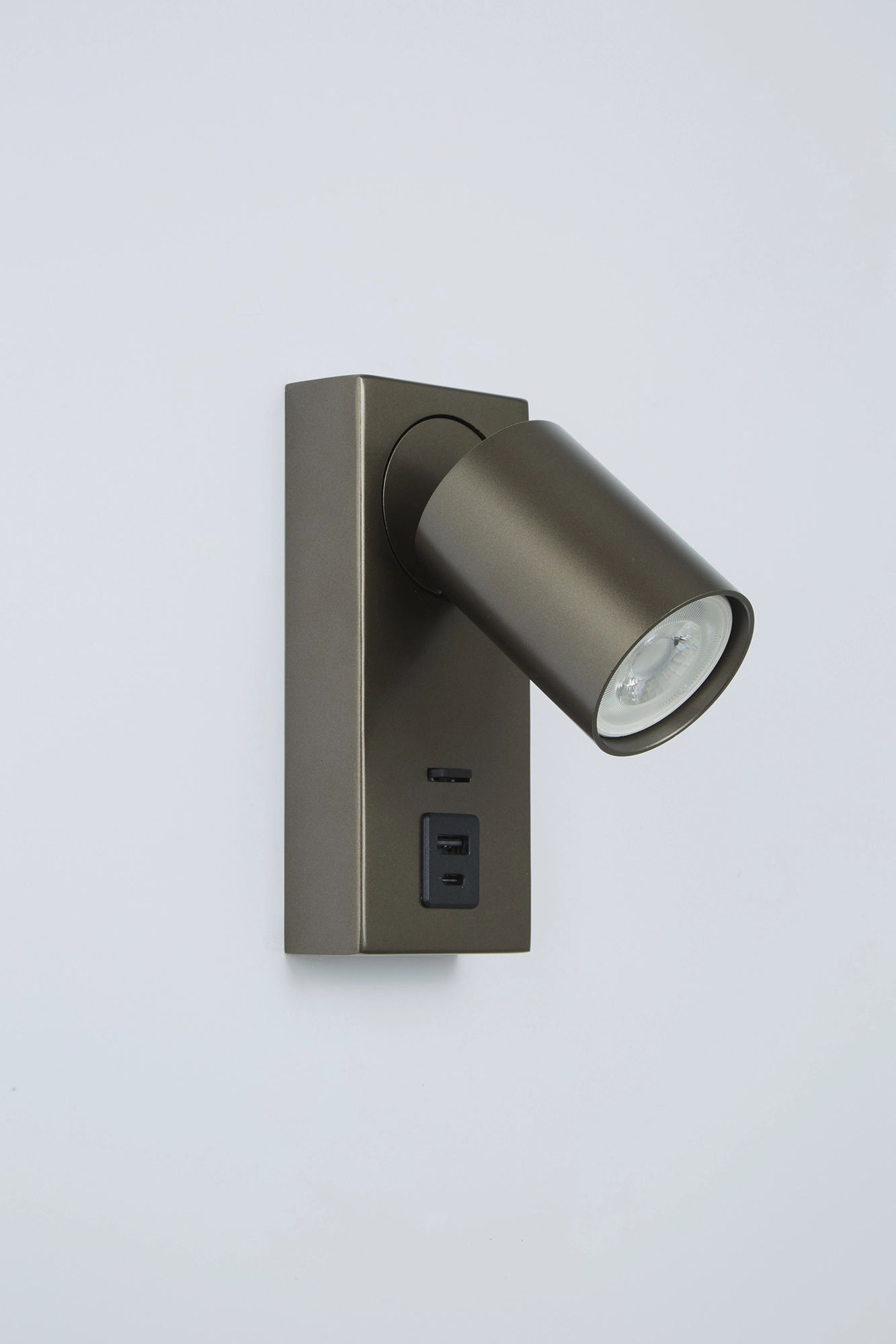 Bedside lamp Moon 1 Bronze with USB Lyora 5053423311760
