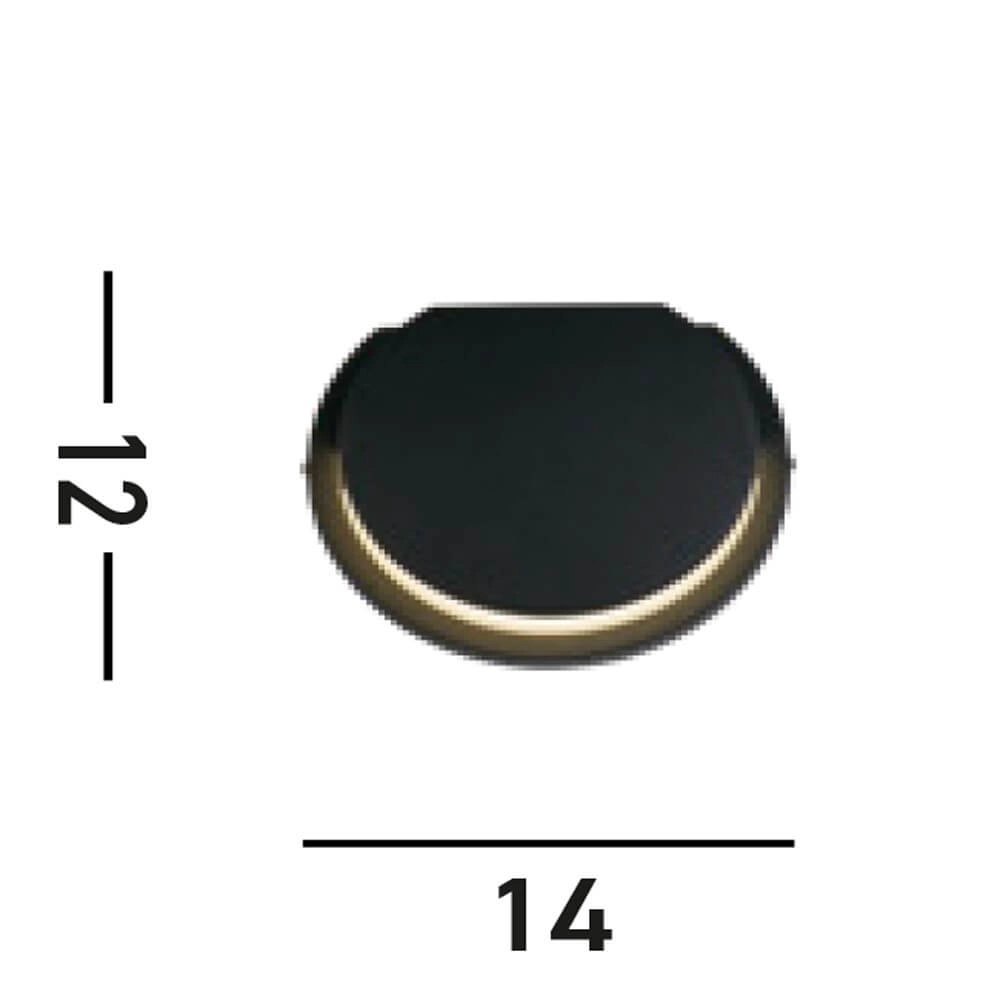 Design wall lamp Chiswick black Searchlight 5053423271439