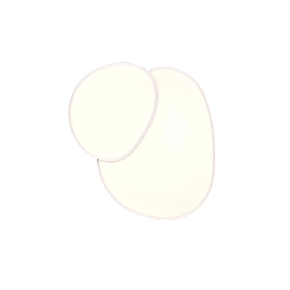 Organic ceiling light Rise 77cm white Trio 4017807600605