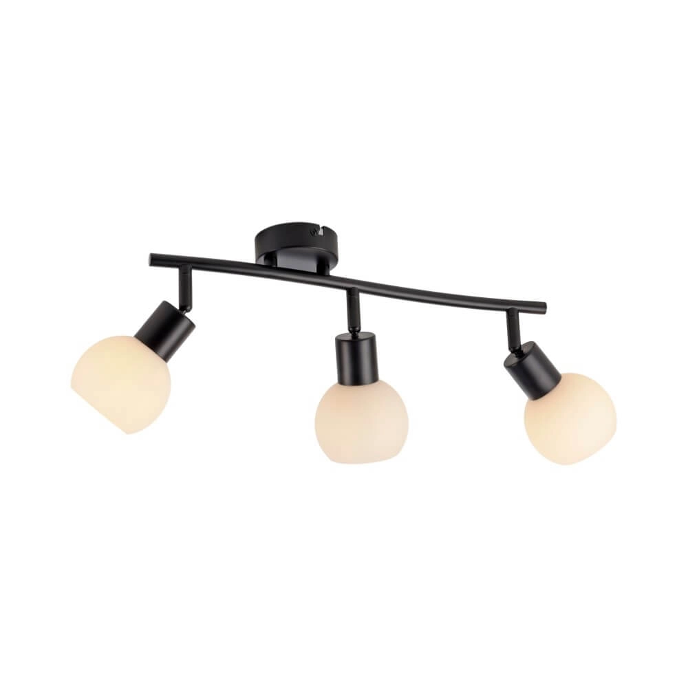 Black ceiling lamp Loki 3-light