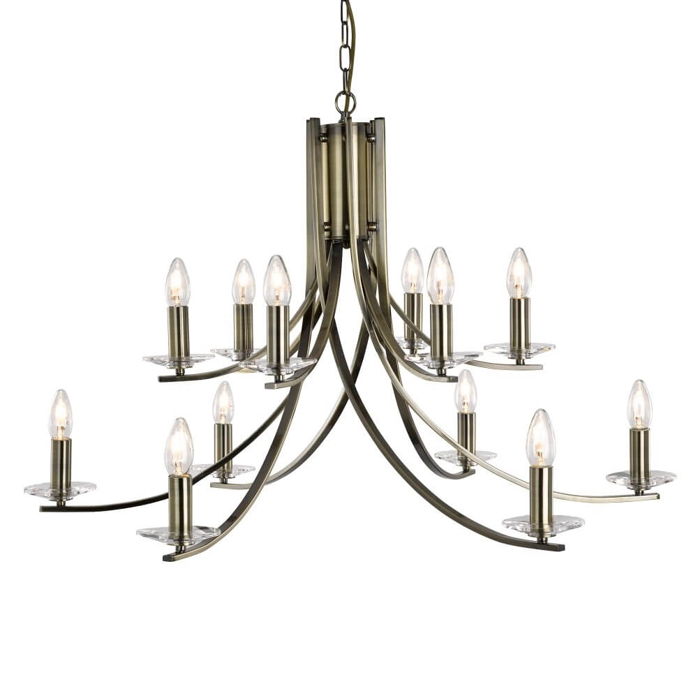 Brass pendant lamp Ascona Ø 88cm