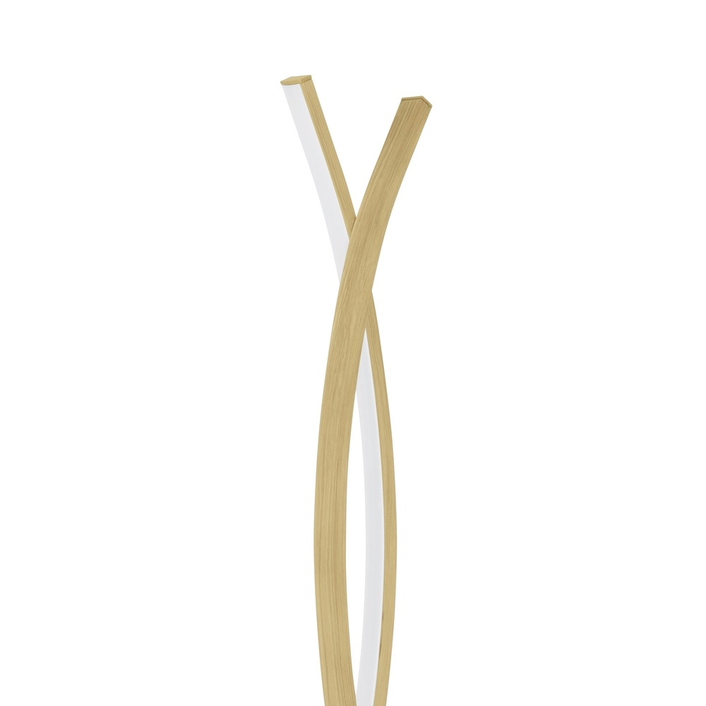 Wood look led floor lamp Lasana 4 143cm Eglo 9008606310333