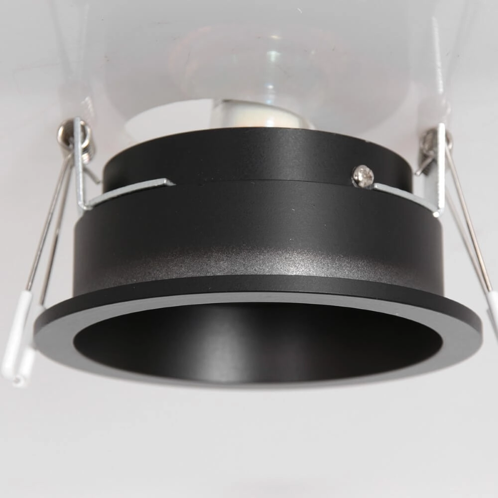 Black recessed spotlight Pelite spot Ø 10cm Steinhauer 8712746152685