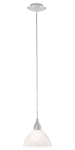 Pendant lamp Brenda white with stainless steel Eglo 9002759870546