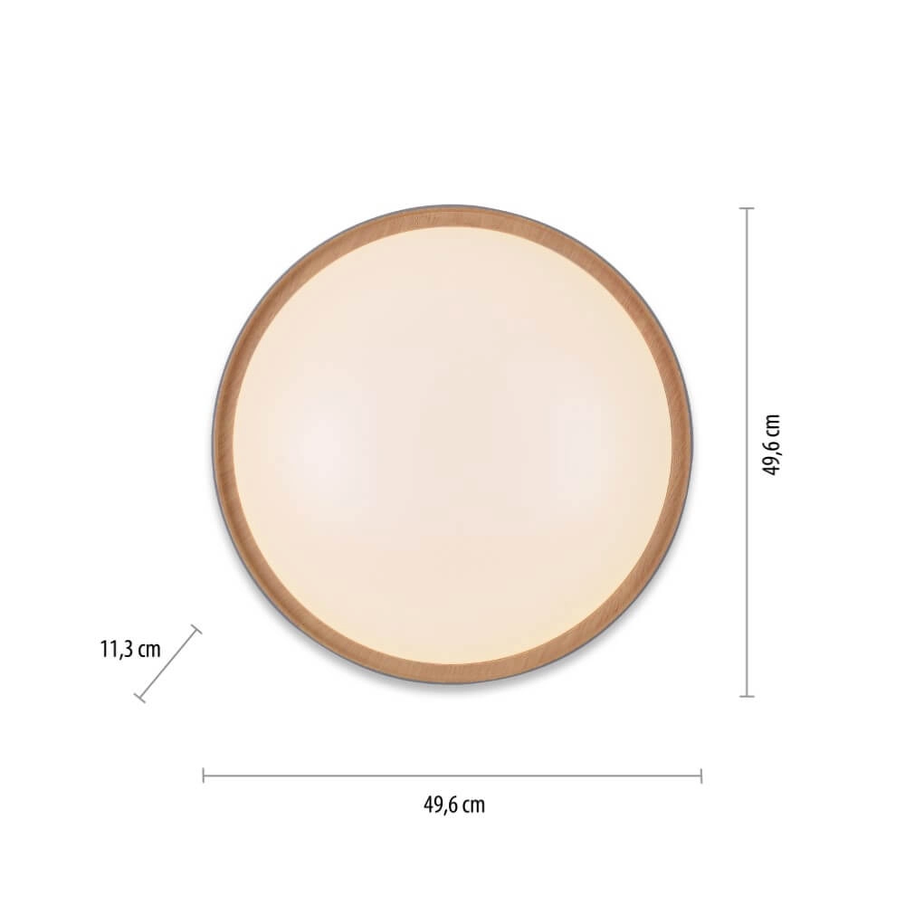 Round ceiling lamp Q-Emilia grey Paul Neuhaus 4012248366530
