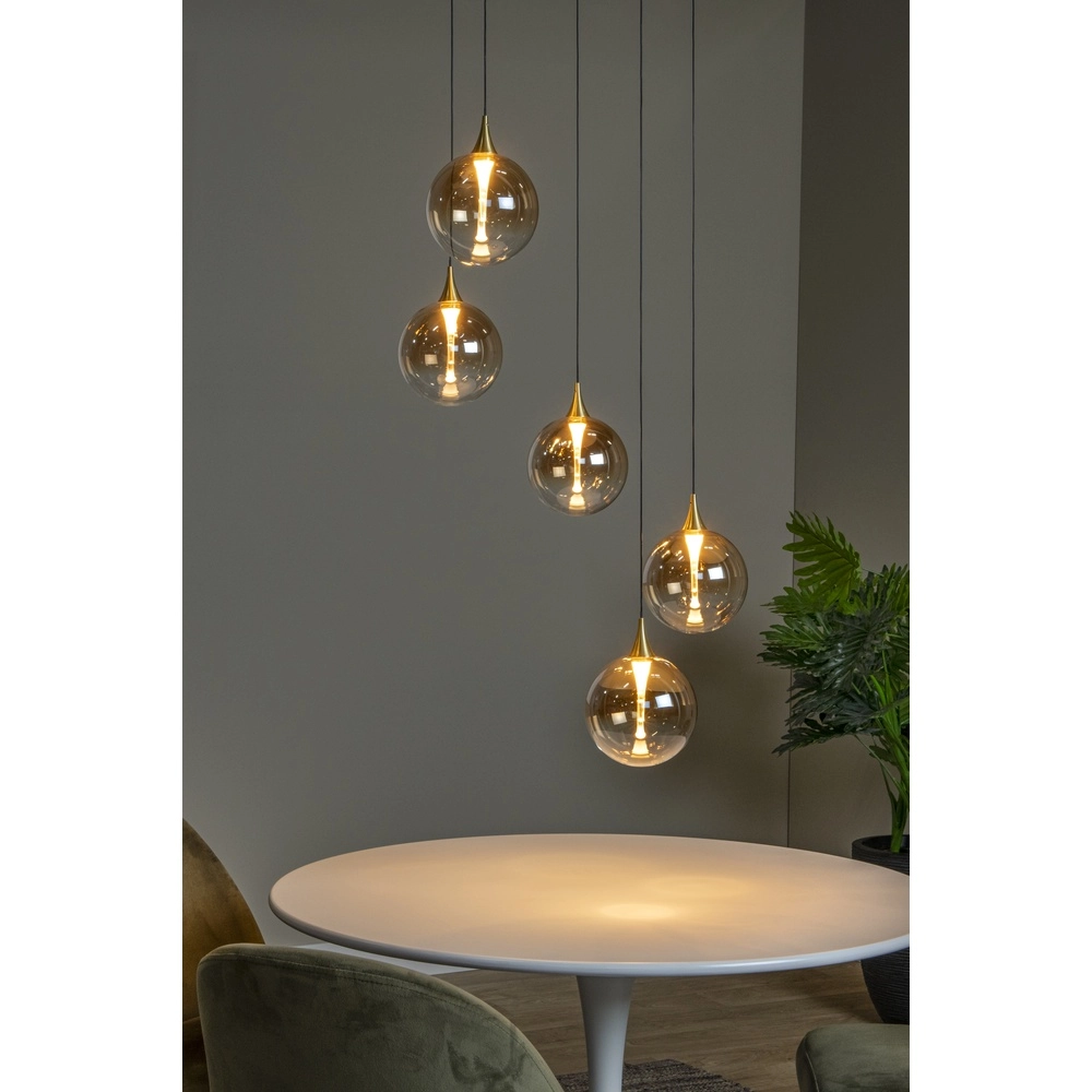 Design LED pendant light Gisela fading - 5x Ø 16cm Premium by Lucide 5411212134813