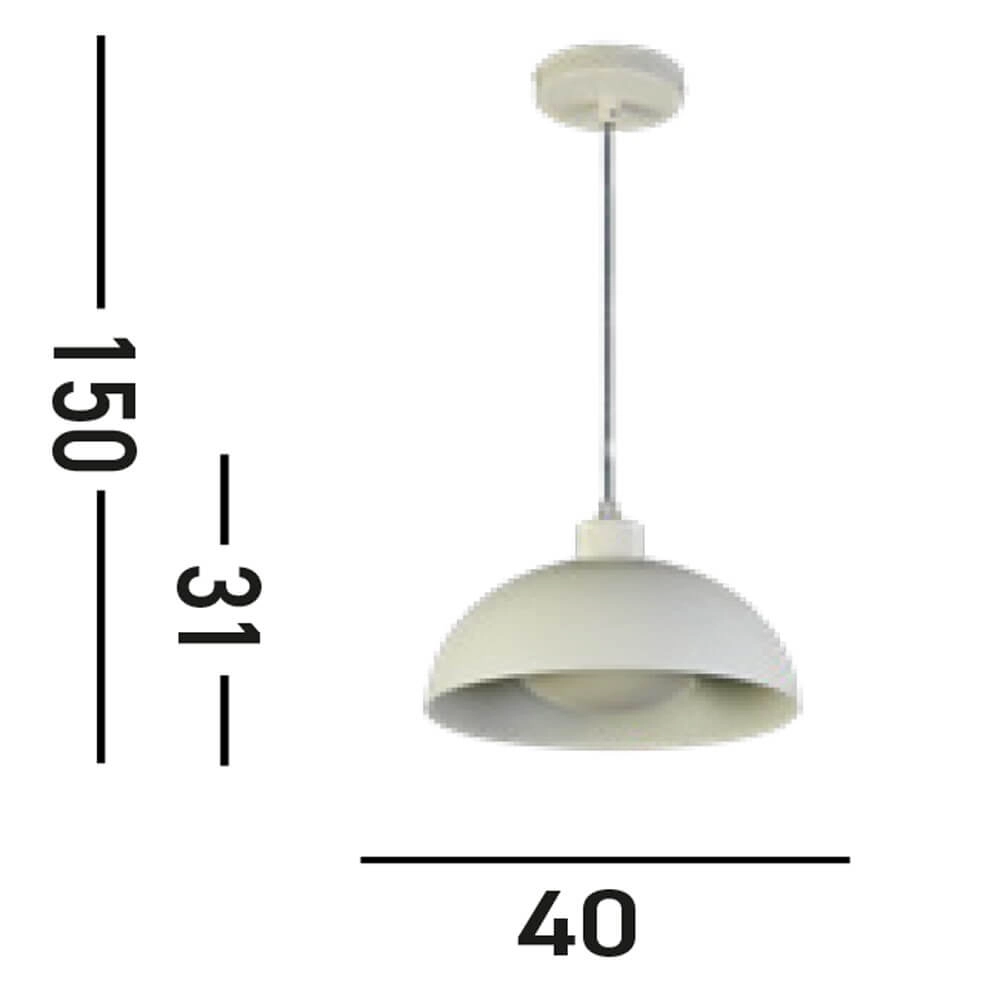 Cream pendant lamp Mars shade 31cm high Searchlight 5053423274324