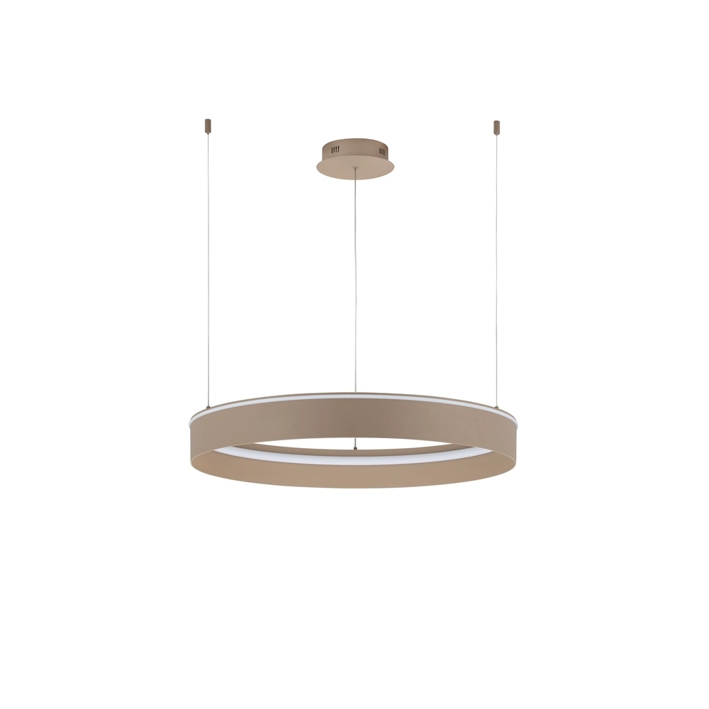 Modern pendant lamp Olivia sand brown Ø 78cm Lyora 5212017494191