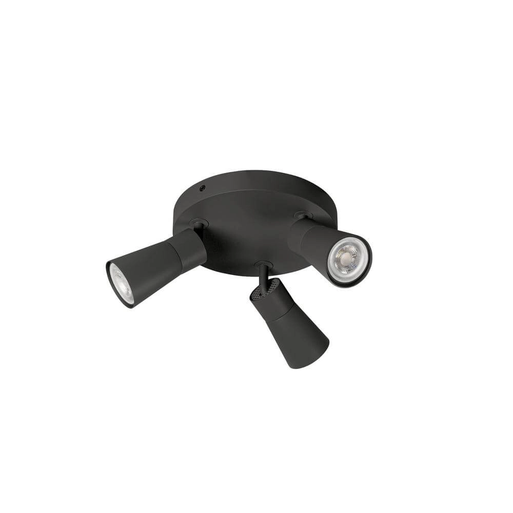 Round spotlight Puri 2.0 Cone black 3-lights SLV 4024163293907