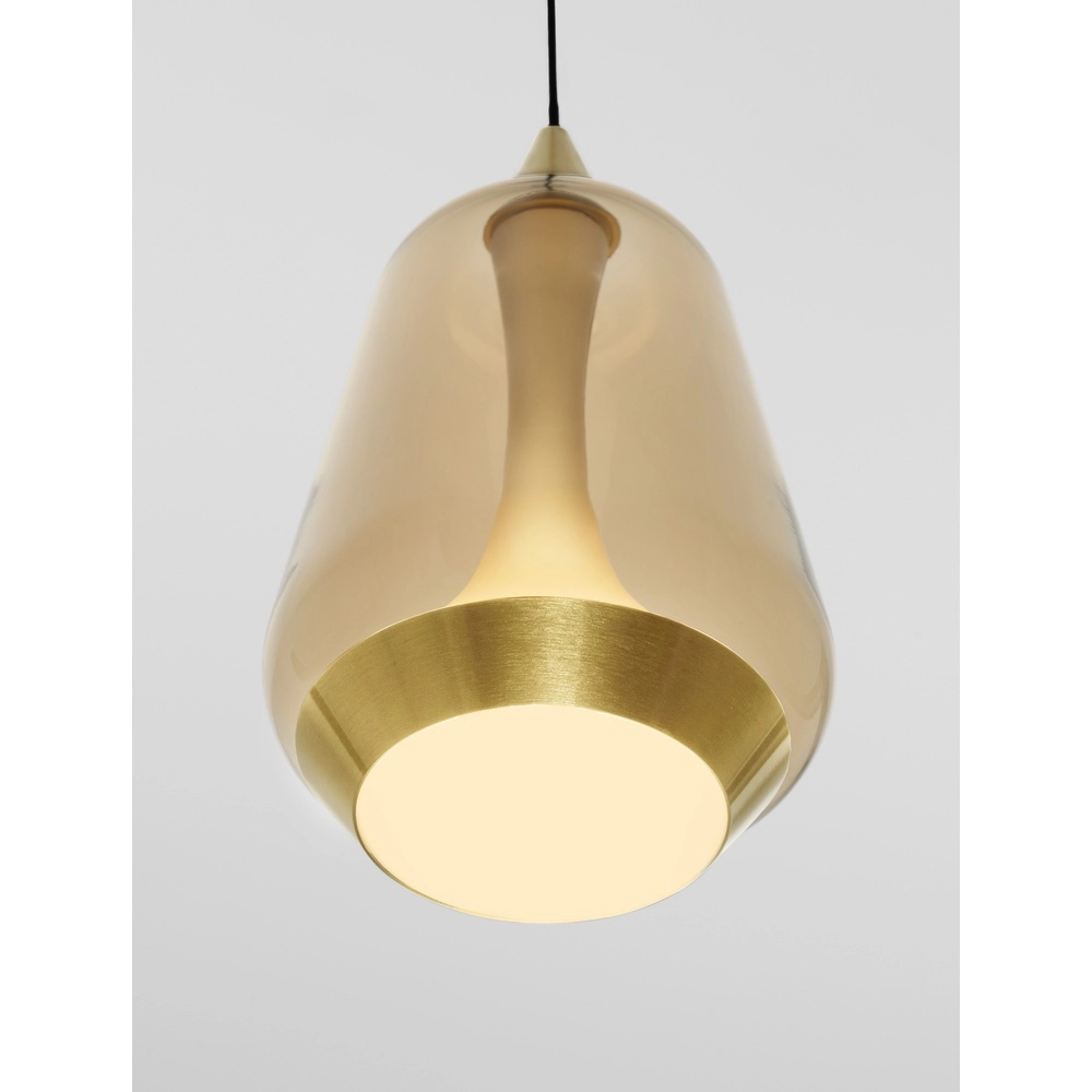 Design pendant lamp Alish 1-light amber glass Lyora 5212017477699