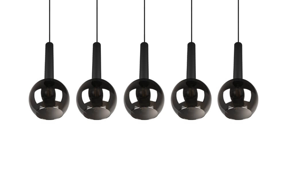 5-light hanging lamp Clayton black Trio 4017807522471